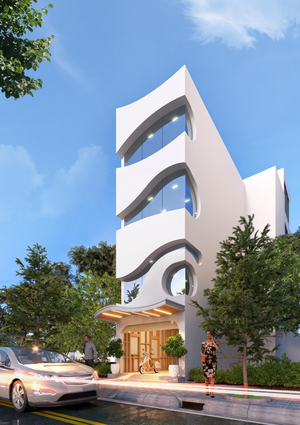 Nhà ở kết hợp văn phòng